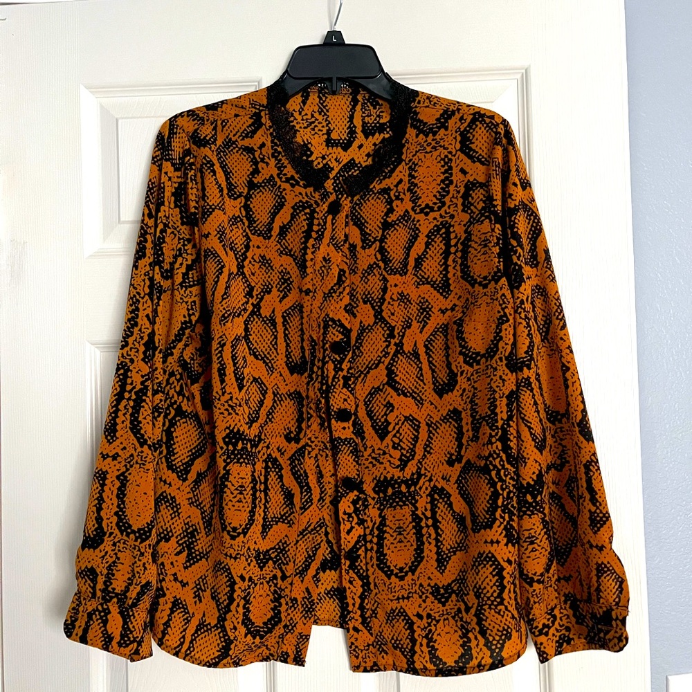 Snakeskin blouse
